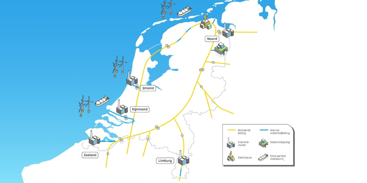ding Vervormen Defilé Gasunie legt Waterstofnetwerk Nederland aan | Nationaal Waterstof Programma